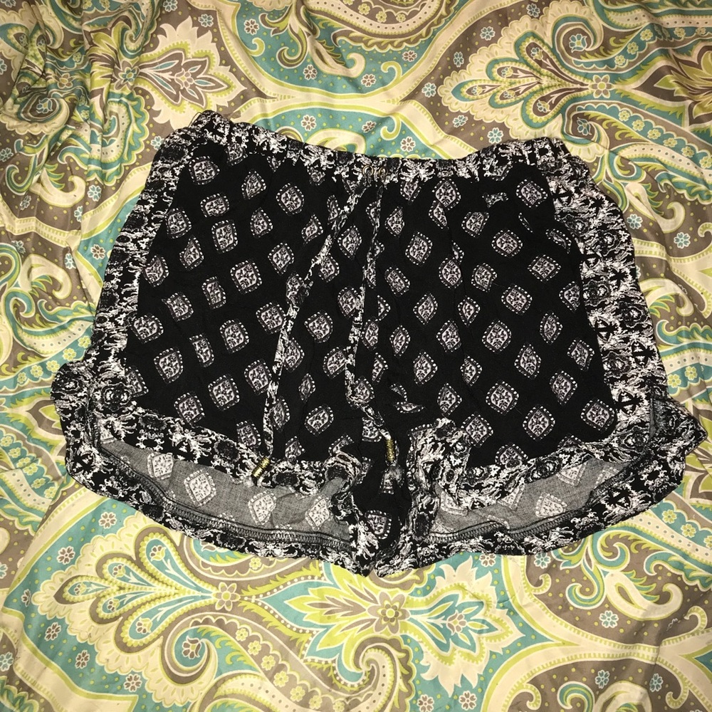 pink republic flowey patterned shorts